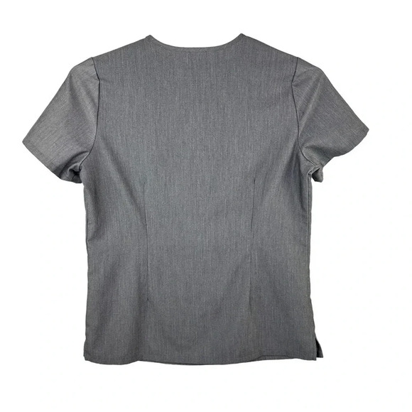 FIGS Gray Technical Collection Scrub Top Size Small - Picture 2 of 6